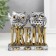 Polystone souvenir "Two eagle owls on the letters. Dream" 4x10x10 cm