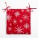Siddle on the chair "White Snowflakes" 42x42x5 cm, 100% cotton, 164 g/m2