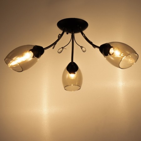Chandelier "View" 3x60W E27 black-2