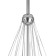 Suspended lamp Fiesta, 6xe14, color chrome