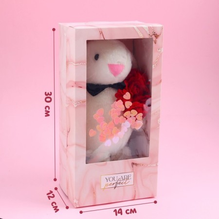 Soft toy "The most beautiful", white bunny-1