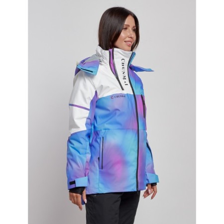 Ski jacket female, size 42, purple color-2