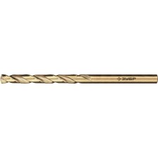Zubrov metal drill, steel P6M5K5, cylindrical shank, 4 x 75 mm, class A