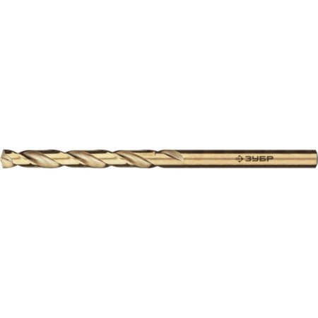Zubrov metal drill, steel P6M5K5, cylindrical shank, 4 x 75 mm, class A