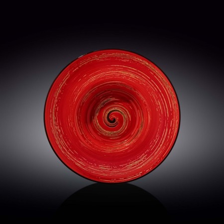 Deep plate Wilmax England Spiral, D = 25.5 cm, 1.5 l, color red color