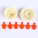 Set for creativity: Decor made of felt and set of beads "Flower image"