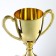 Cup 053A, award figure, gold, plastic stand, 23 × 14 × 8.5 cm.