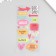 Stick plastic gold embossing "reminder" mix 10.5x23 cm