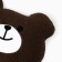 Decorative Ethel Pillow "Teddy Bear" 30*37 cm, col. brown