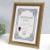 Photo frame Plastic format A4 "Golden petals of chamomile" black 34.2x25.5 cm