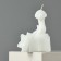 New Year 2025! Interior candle “New Year's collection: a snake with a gift”, white 77 x 61 x 35