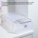 Shoe storage box Large Size sharing 22 × 34 × 13 cm, white color