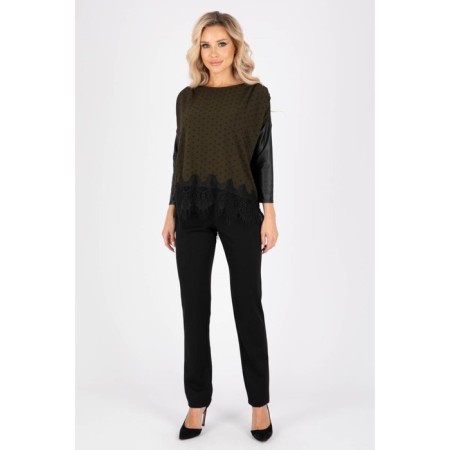 Female blouse, size 46, khaki color-3