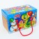 New Year. Gift box New Year's package "Snake" with rope handles with animation 20 x12 cm.