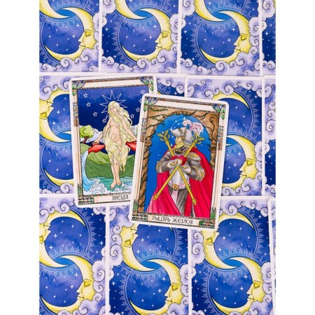 Tarot "Marseille Premium", 78 l, 7.4x10.9, with instructions, blue packaging-1