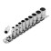 Set of end heads Stels 13606, 1/4 ", twelve-sided, CRV, 4-13 mm, 10 pcs.