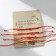 Bracelet-reinforcing “red thread” Happy Family love each other, set 4 pcs., Color silver, D = 5.5 cm