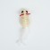 Toy for cats "Sizaley Mouse Malaya" with a fur tail, 5.5 cm, white