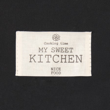 Ethel towel Kitchen 40x70 cm, central black, 100% HL, sarzha 220 g/m2-2