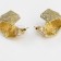 Earrings Metal "Geometry" volume, color gold