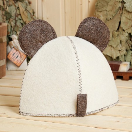 Bath cap with children's thermal panda, 5-7 years old-1
