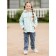 Glass jacket for a girl, height 110 cm, blue color
