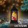 Santa Claus lamp, black, 12.5 x 5.7 cm