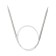 The knitting needles are circular, metal, 80 cm/5.0 mm