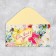 The envelope for money "with all my heart", delicate flowers, 16.5 × 8 cm