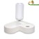 Double bowl with a carrot (removable bottle) 28 x 23 x 20.5 cm, white