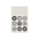 Eraser Artgraphix, rectangular, in a cardboard holder, white, mix