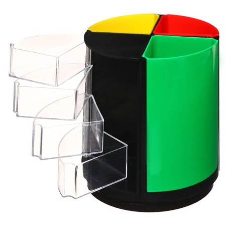 Slave-organizer for the Chancellery of Slices with sliding departments, rotating, mix-2