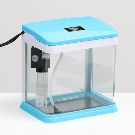 The Seastar HX-180F Aquarium includes: LED lamp, filter, 3.5 l, blue