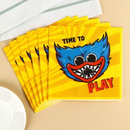 Paper napkins "Haggi Waggi", 33x33 cm, 20 pieces, 3 strata, monster-1