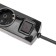 Extension cord Premium 6 nests, 3m, 3x1.5mm², s/h, with a switch, black rexant