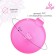 Yoga ball, 25 cm, 100 g, pink color