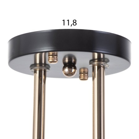 Acapulko chandelier 2x60W E27 is brown, gold 48x28x24cm-7