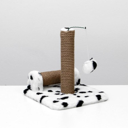 Double clawberry for kittens on a stand, jute, 30 x 28 x 32 cm, Dalmatian