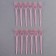 Plugs are plastic, in the set 12 pcs., Pink color