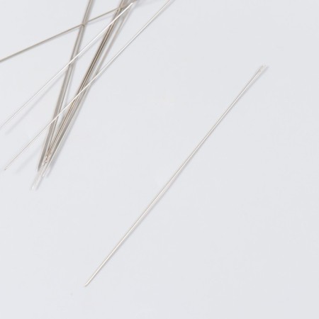 Needles for beads Metal thin set 10 pcs Ø 0.7x120 mm