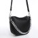 Bag Women's Cross-Bodi with a zipper, black color