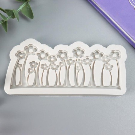Mold Silicon "Flower Polyanka" 10x4.5x1 cm