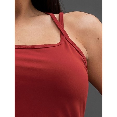 Shirt sports female, size m, burgundy color-3