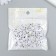 Beads for creativity plastic "Russian letters on a cube" white with silver set of 20 g 0.6x0.6cm