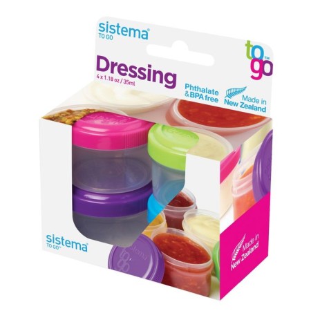 Sistema to-go refueling containers, 35 ml x 4 pcs., Mix color-2