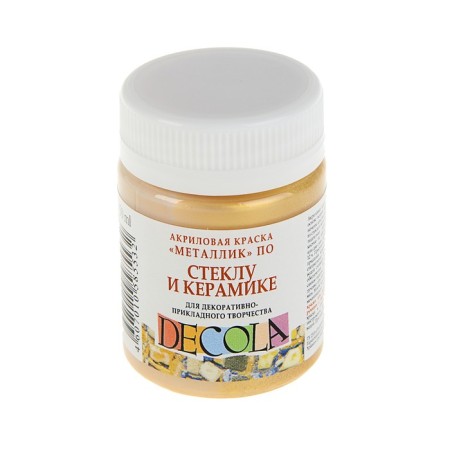 Decola glass paint and ceramics, 50 ml, Metall, gold, 4028965