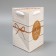 Gift package for flowers is triangular, packaging "for you" 16 x 20 x 14.3 cm