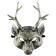 Carnival mask "Deer", Golden color