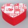Gift box, packaging, “Love everywhere”, 22 x 20 x 9 cm