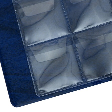 Album for coins 125 x 185 mm Calligrata, for 192 coins, cell 26 x 29 mm, 8 sheets, covering artificial leather, blue-4